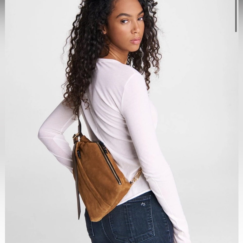 rag & bone Tan Suede Backpack